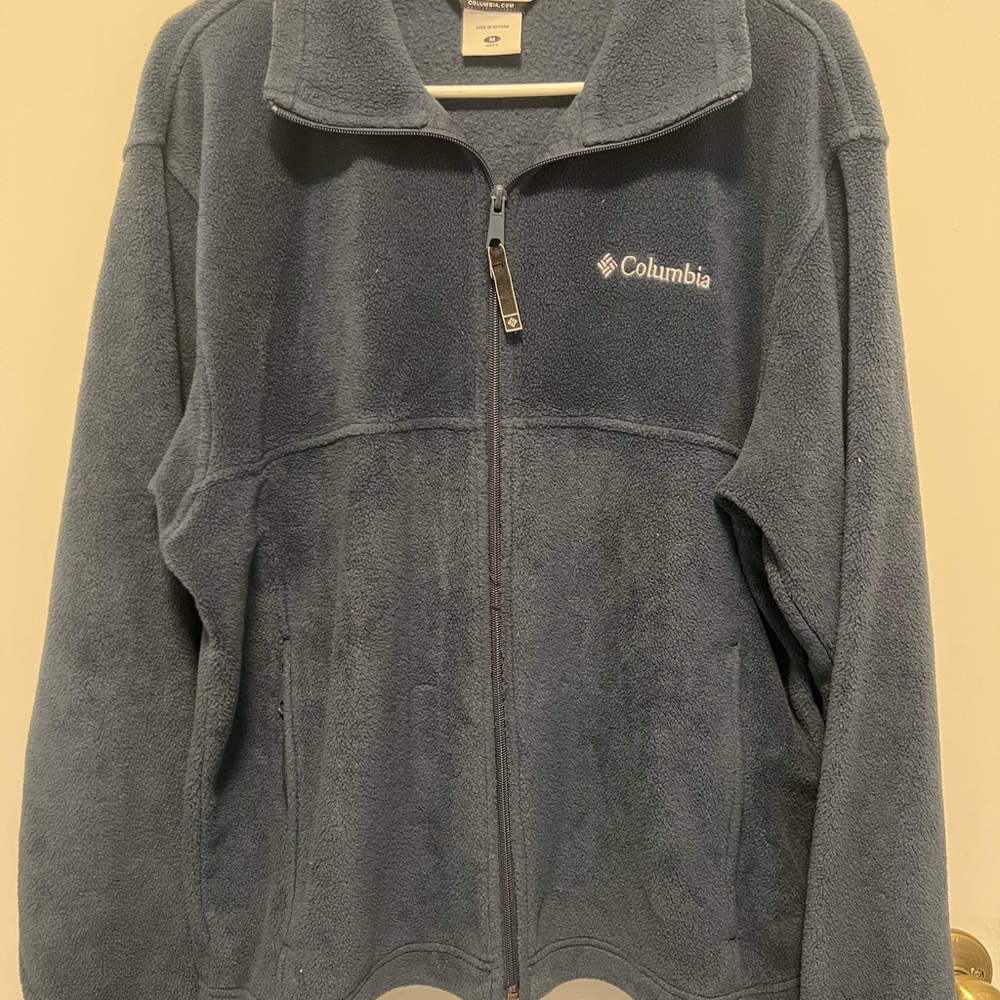 Columbia Navy Fleece Jacket. New. Men’s size M